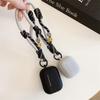 ins solid color smiley face hand rope for AirPods 1 generation protective cover second generation 1 generation pro1 apple bluetooth headset case