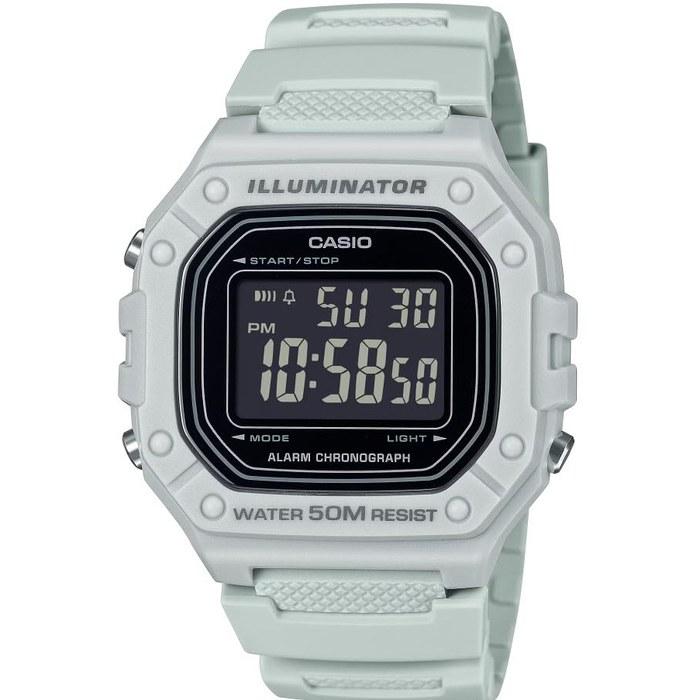 Casio W-218H Series | White | 7-Year Battery, W218H-8BV