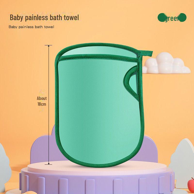 Kids' Gentle Skin-Friendly Bath Towel - Painless Exfoliating Sponge for Safe Baby Bathing