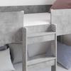 Kids Bunk Bed Concrete Grey 75 x 190 cm Particleboard