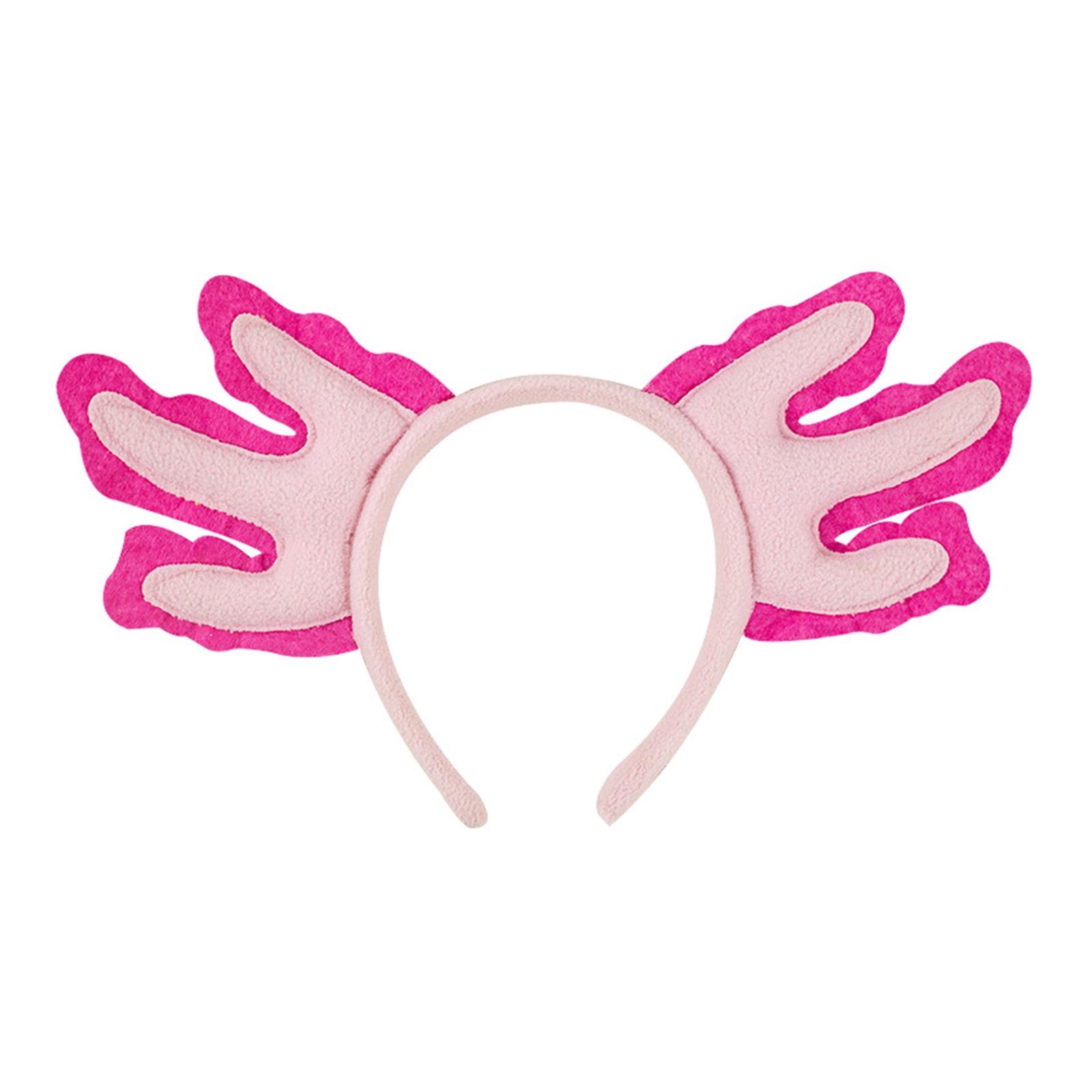 

Plush Salamander Hairhoop Lovely Animal Theme Hairband Holiday Party Props Headwear Adult Festival Roleplay Accessories A