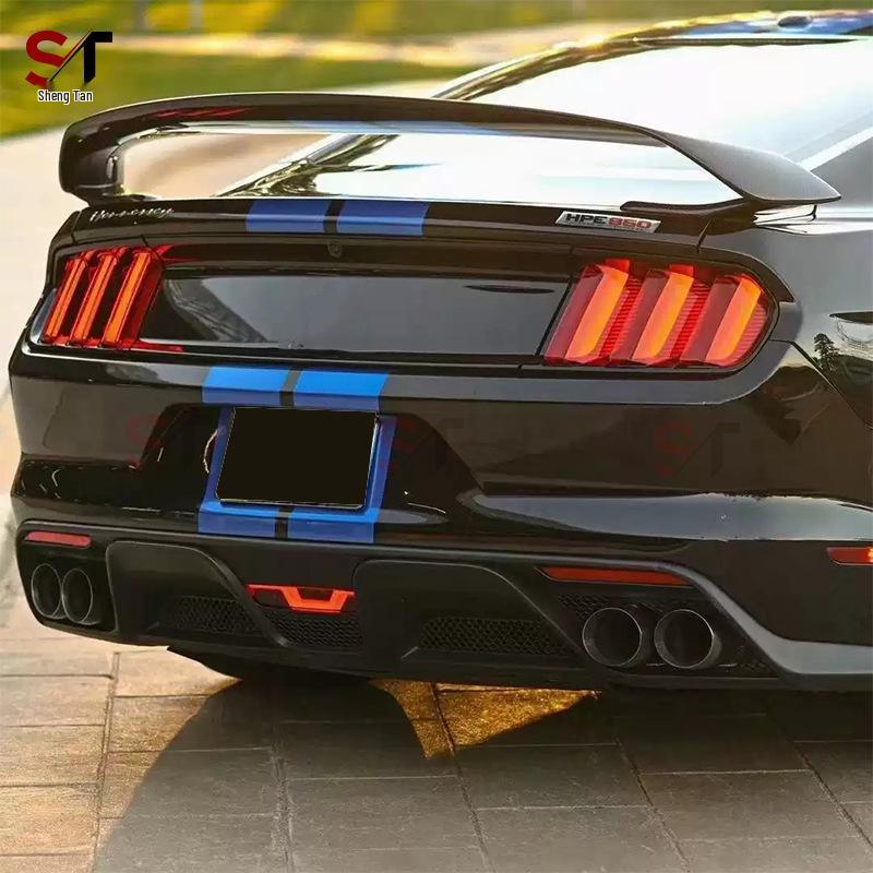 Ford Mustang GT350 Carbon Fiber Rear Spoiler Diffuser Wind Deflector - Modified Accessories