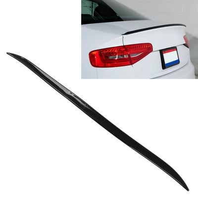 Araba Arka Bagaj Spoiler Kanat Parlak Siyah Bagaj Kapağı Spoiler Kuyruk Bagaj Dudak Kalıplama Trim Yedek Evrensel 120x4cm/47.2x1.6in