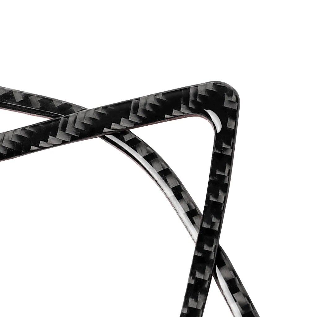 Carbon Fiber Interior Air Vent Trim Cover Dashboard Sticker For Mazda 3 Axela 2014 2017 2018 Interior Accessoire Voiture