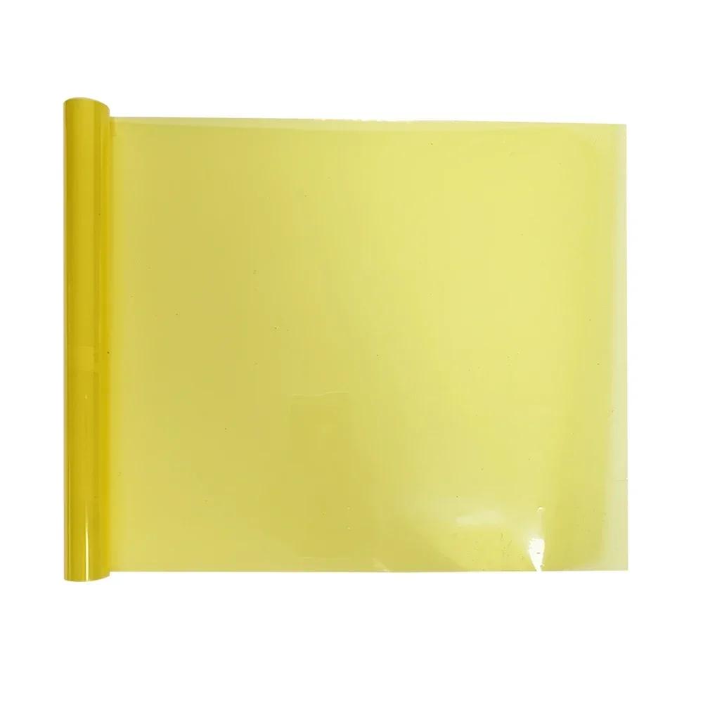 

Car Headlight Lamp Film Fog Tailing Lamp Sticker Self-Adhesive Waterproof Vinyl Wrap Tint Film for Motorcycle Car Accessories 30cmx60cm жёлтый