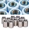 10Pcs Reducer Nut Thread Conversion Stainless Steel Repair Sleeve Bushing Screw Fastening