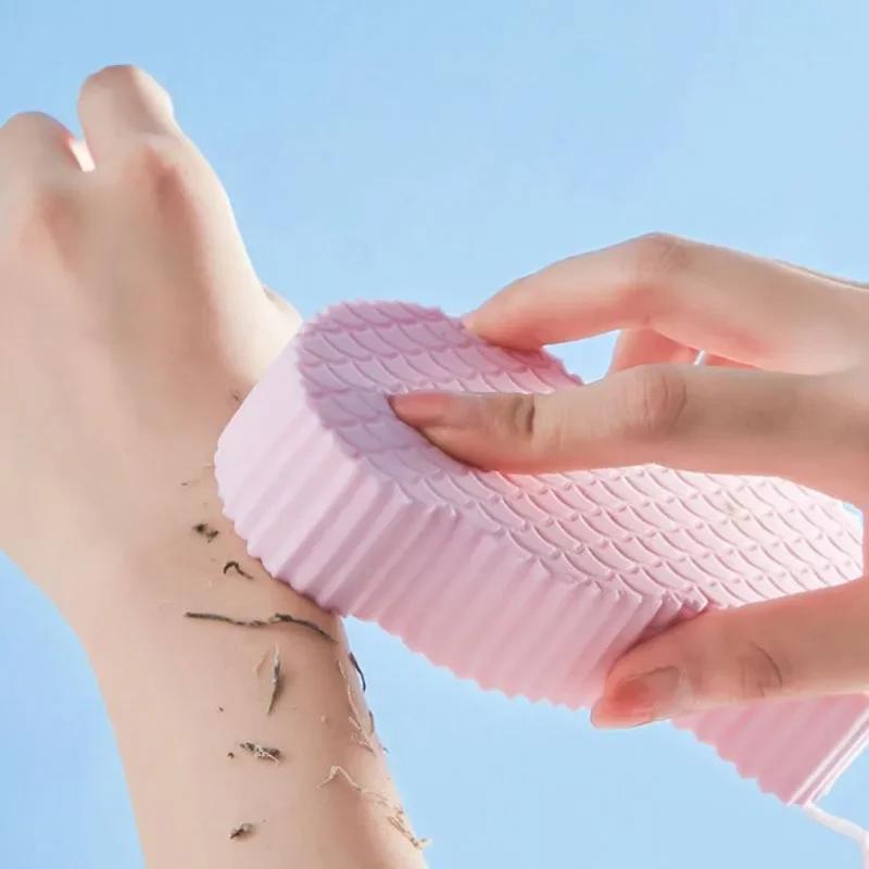 

Esponja Exfoliante Soft Sponge Body Scrubber Bath Exfoliating Scrub Sponge Shower Brush Body Skin Cleaner Dead Skin Remover рожевий