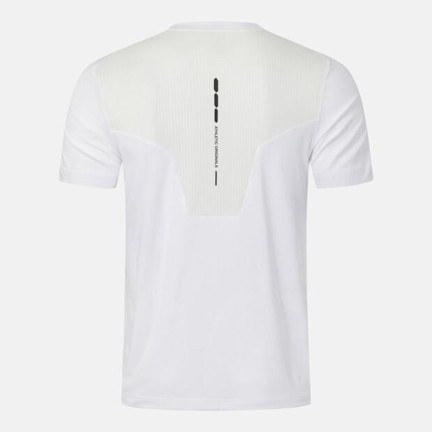 DESCENTE Running Color Block Short Sleeve T-Shirt White Sr123Rts22 (B Type)