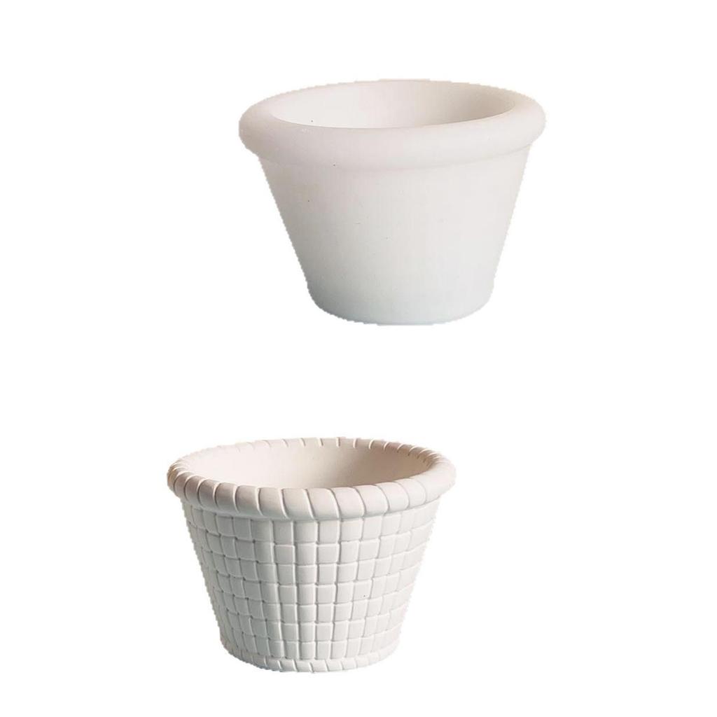 Flexible Flower Basket Shaped Silicone Mold Multipurpose Handmade Soap Plaster Gypsum Flowerpot Mould Jewelry Tool