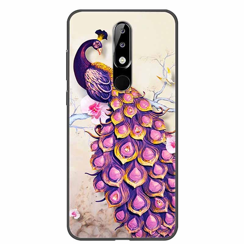 Per Nokia 6.1 Plus Custodia Adorabile Morbido Silicone Cartone Animato Gatto TPU Custodie per Telefono per Nokia X6 Copertura 6.1Plus Carina Coque per NokiaX6 Guscio