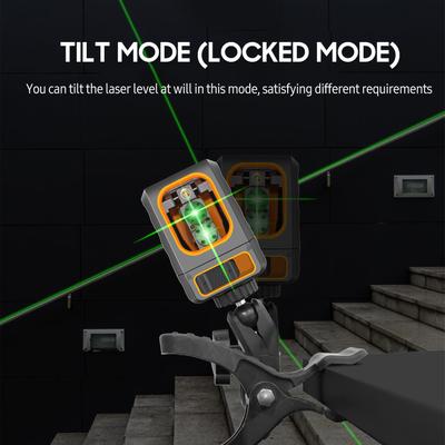 Cross Line Laser Level with Bracket 30M/ 98FT Self Leveling Horizontal and Vertical Green Beam