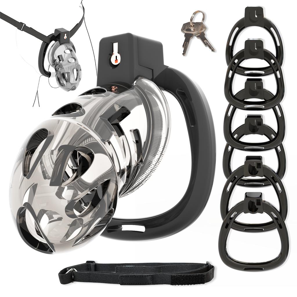 Male Silicone Chastity Lock, Urethral Cock Ring, Chastity Belt Penis Cage, Penis Sleeve, Erotic Urethral Lock, Adult Sex Toys