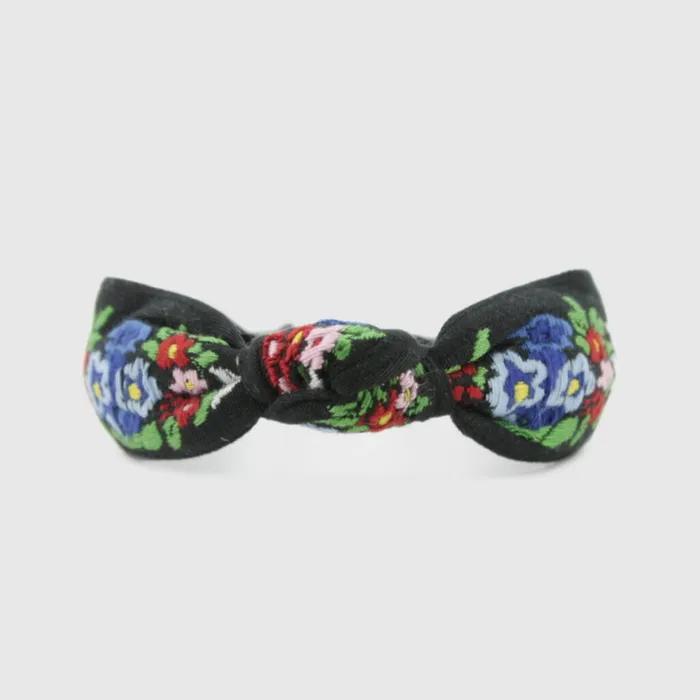 LALA Bohemian Flower Hairband - Black