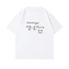2026 Summer New Schrodingers Cat Pattern Printed Loose and Fashionable Shortsleeved Streetwear for Men and Female Printed Tee