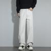 American Retro Summer New Casual Pants Men's Trendy Brand Loose Straight Simple Basic Color Commuter Long Pants Men