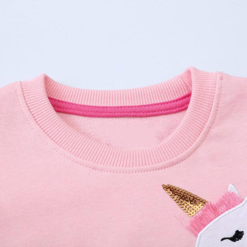 Kids Long Sleeve Hooded Sweatshirt for Boys and Girls Soft Cotton Top