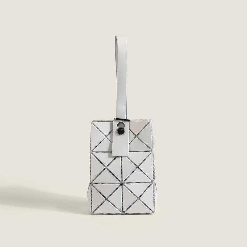 

2025MINI Mini Ins-Style Diamond Pattern Phone Bag: Fresh Macaron Colors & Exquisite Design Wristlet Handbag зелений