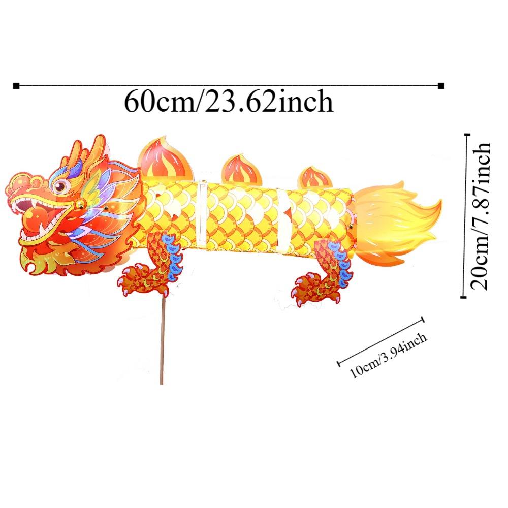 Handliche Kinder-Loong-Laterne PVC Handgefertigte Drachenlaterne Hanfu-Accessoires