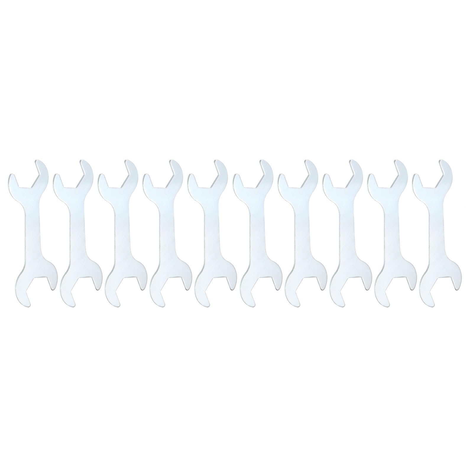 

uxcell Set of Double Thin 22mm x Metric Small Flat Head Galvanizing Spanners for Auto Repair and Furniture Assembly 10-Piece Open-End Wrenches, 24mm,