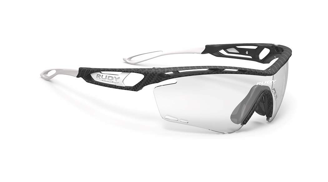 RUDY PROJECT Sports Sunglasses for Road and Tralyx Carbon Impact Photochromic Laser Bikes, Cycling, Marathons, Jogging, Frame, X2, Black,