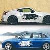 2pcs Tiger Totem Car Stickers for Body Door Waterproof Vinyl Decals Animal Auto Decoration Scratch Covering Vehicle Accessories