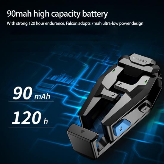 1 Set Mobile Game Handle Gamepad Joystick Triggers Button Foldable Plug and Play Auxiliary Gaming Controller for IOS for Android Phone