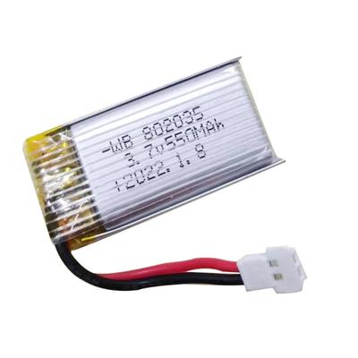 3.7V 500mAh 802035 Baterie Lithium Baterie pro Drony s Vysokým Zvětšením Baterie pro Příslušenství k Modelu Letadla