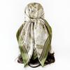 New-style Headscarf, 90cm Silk Scarf, Fresh Floral Print, Square Scarf, Ladies’ Large Scarf