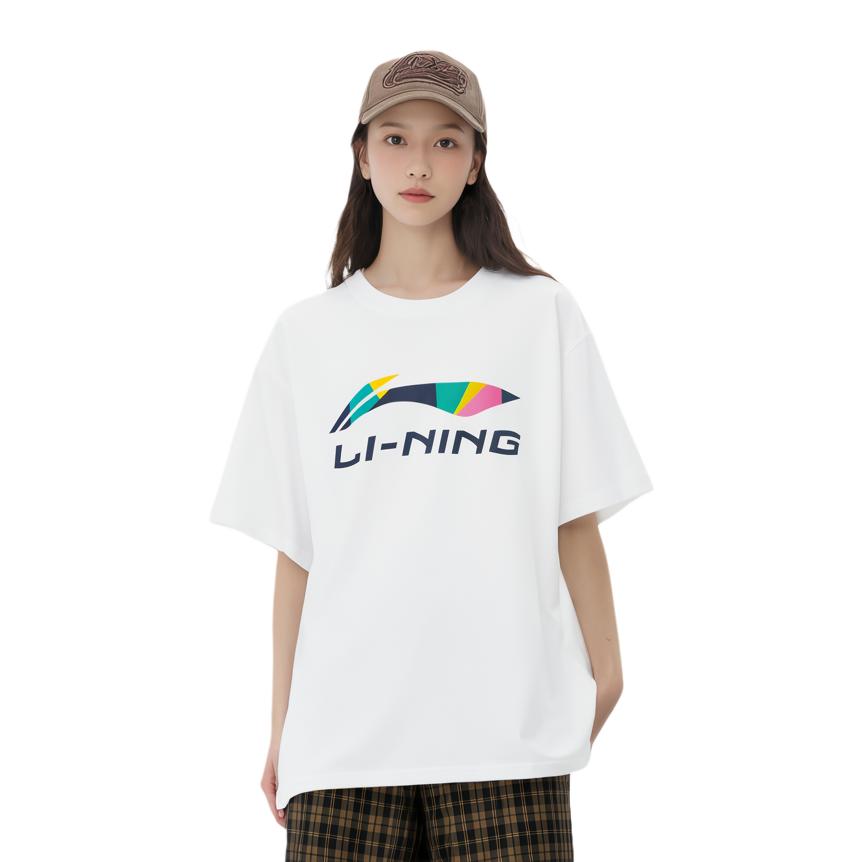 Li Ning Sports Life Collection T Shirt Unisex White AHSUC27-1
