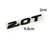 Car 3D Metal 2.0T Sport Displacement Trunk Logo Sticker Emblem Badge Decals For Honda Accord 10th Civic CRV Styling Accessories MG3