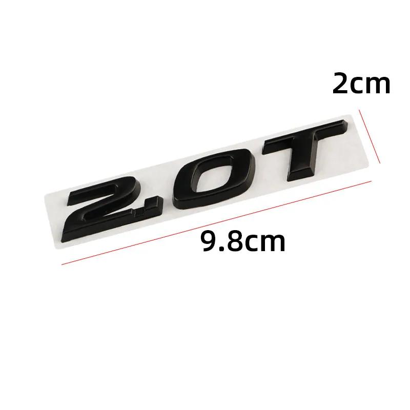 Car 3D Metal 2.0T Sport Displacement Trunk Logo Sticker Emblem Badge Decals For Honda Accord 10th Civic CRV Styling Accessories MG3