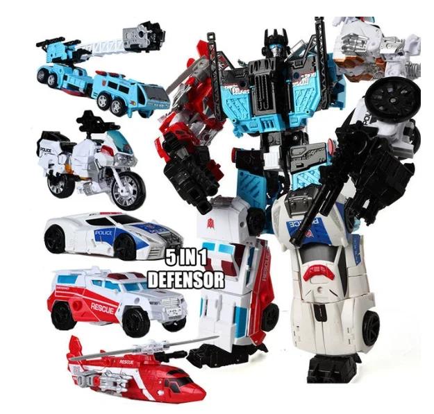5 w 1 Transformacja Predaking Zabawki Anime Devastator KO G1 Robot Figurka Akcji Model Chłopiec Dzieci Dziecko Prezent