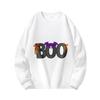 New Men's Halloween Themed Print Crew Neck Sweatshirt, Loose Fit Casual Pullover Top
