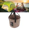 Collapsible Bucket 10L High Temperature Resistant Portable Folding Water Bucket with Handle for Camping Fishing Picnic