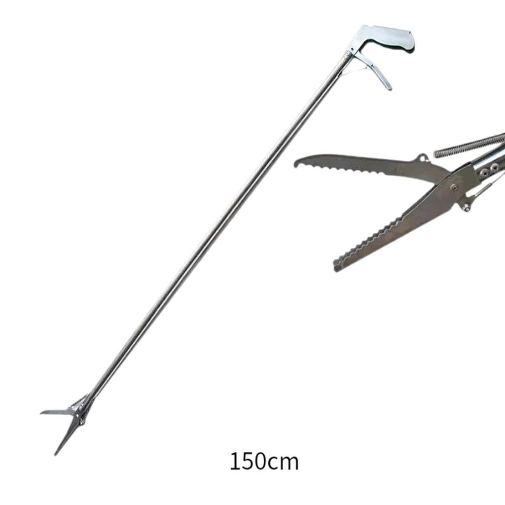 Snake Tongs Easy to Carry Outdoor Catch Stainless Steel Professional Folding Lightweight Multifunctional Rattlesnake Grabber