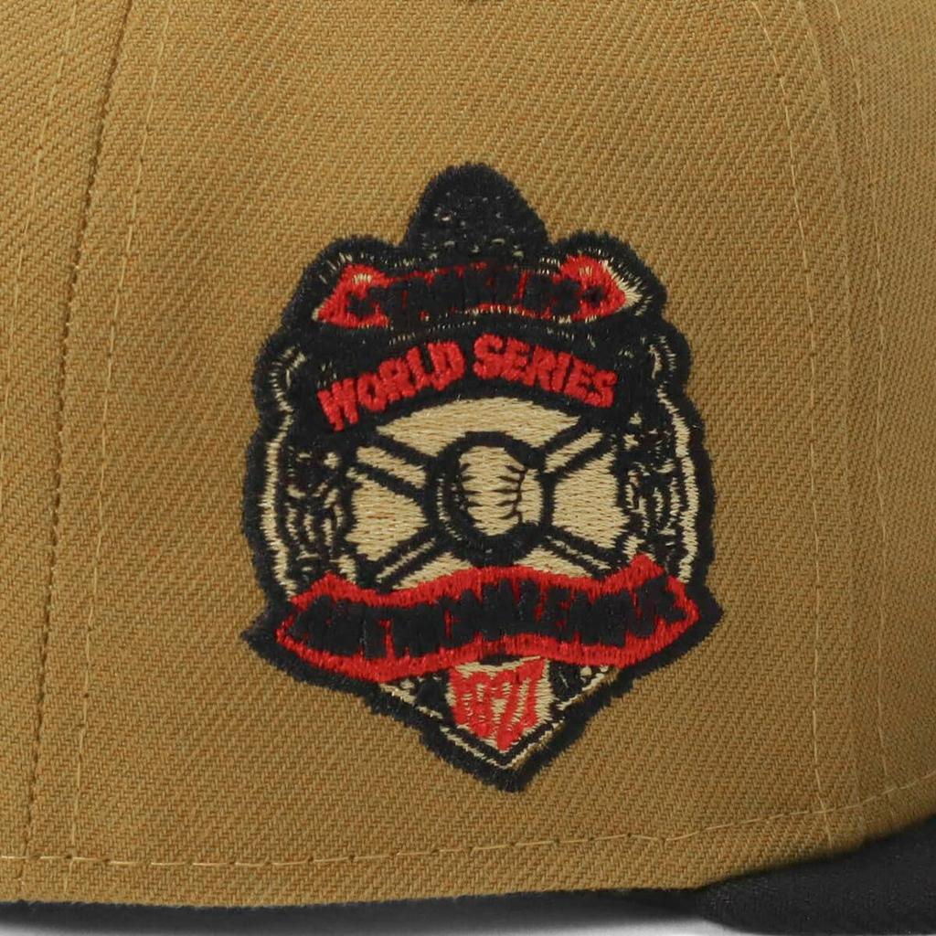 New Era 59FIFTY Cap MLB New York Yankees NY Old Gold Yellow Side Patch Under Exclusive To and 5950 Side Patch Straight Flat Summer Sun UV Stylish