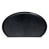 FRP New Weave Tray Lacquerware Made In Dishwasher Safe J-kitchens 2-inch Half-Moon (Tray/Tray) Black, Non-Slip, 36cm, (Strong Resin), Japan,