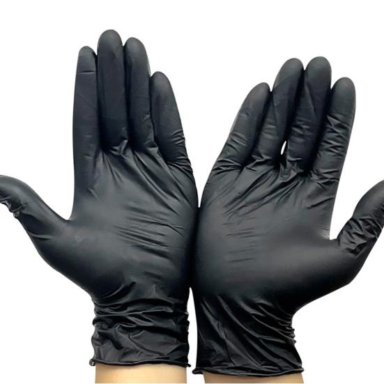 50Pcs Disposable Nitrile Gloves Powder Free Latex Work Gloves Stretchable Puncture Resistant Protective Safety