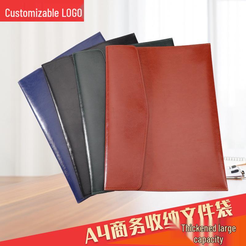 A4 Imitation Leather Waterproof Business File Bag & Receipt Folder