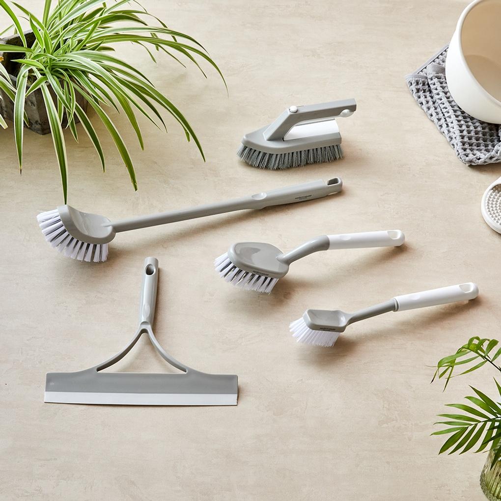 New Clean Two-Way Handle Floor Brush Detachable Gray_CL1122012