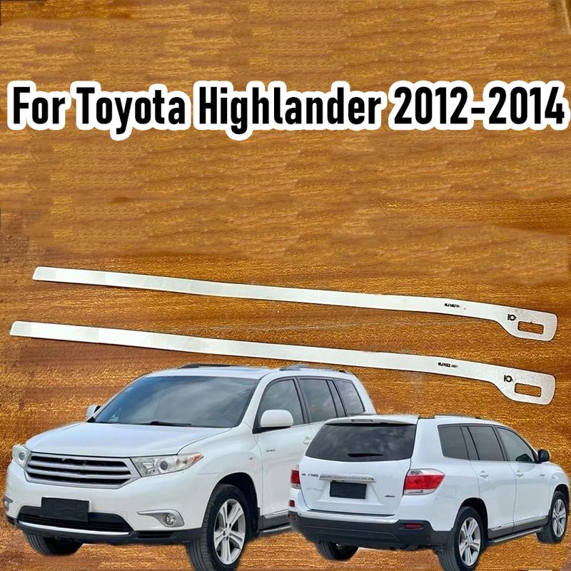 Wooeight 2Pcs Front Bumper Repair Metal Plate Buckle Reinforced Stainless Steel Bracket For Toyota Highlander 2012-2014 Parts