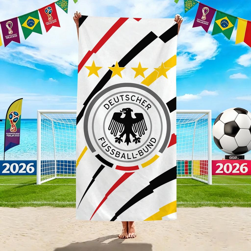 World Cup Beach Towels, Us-Canada-Mexico Football Team Microfiber Quick-Drying Absorbent Bath Towels, Sports Towels
