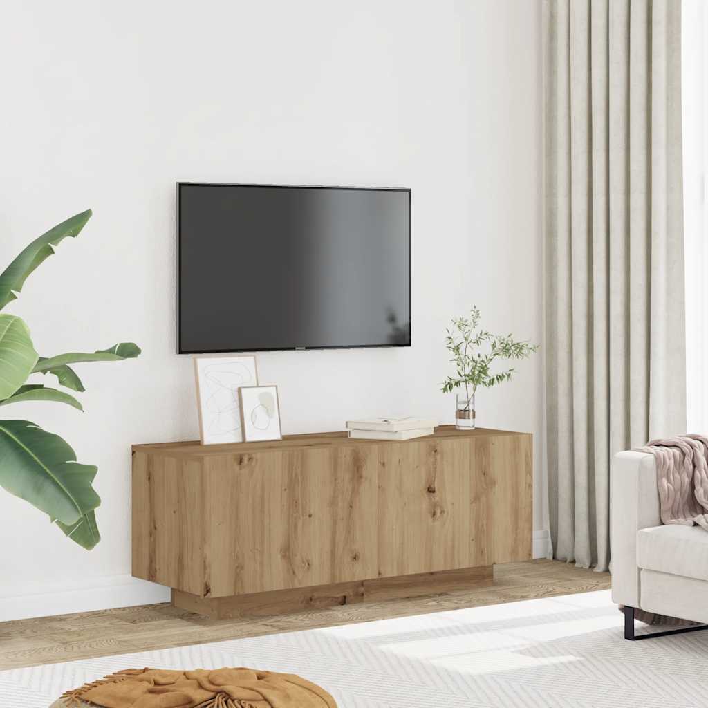 Vidaxl TV Cabinet, Artisan Oak, 100X35X40 Cm, Wood-Based Material