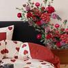 Silk Red Wedding Flower Arrangement for DIY Bedroom Decor
