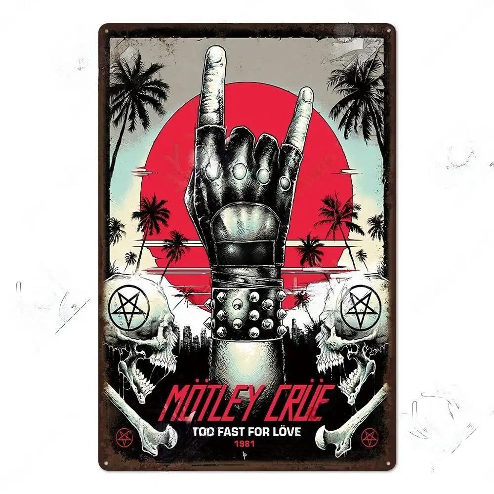 Vintage Musik Blechschild Rock Poster Plakette Metall Retro Wandkunst Dekoration Aufkleber für Bar Pub Man Cave Eisengemälde