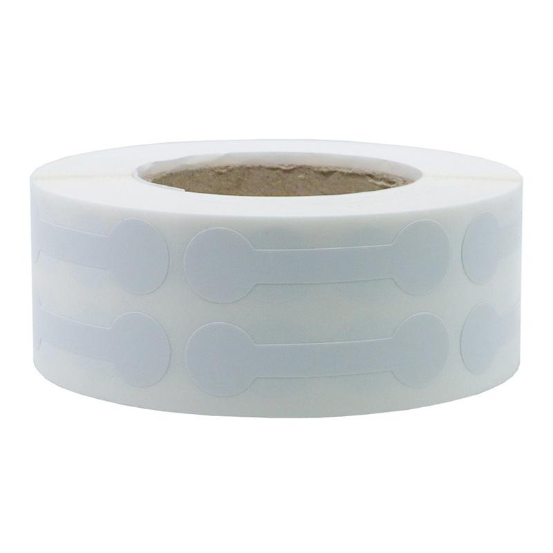 

Jewelry Price Tag Easy To Remove Paper Round Cufflinks Tag White/wood Color Dumbbell Pattern Fine Craftsmanship