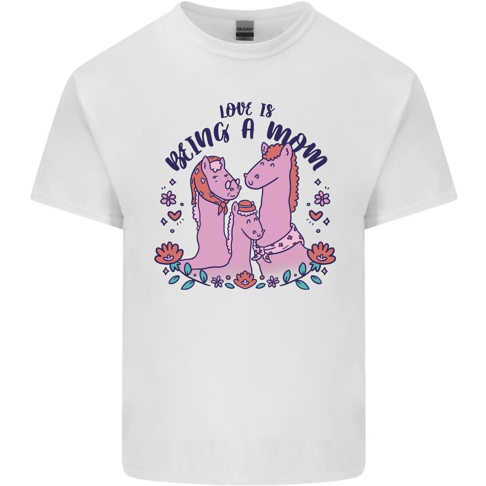 Love is Being a Mom Funny Horse Kids T-shirt Childrens XL