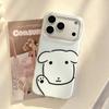 Minimalist Cute Puppy Phone Case For iPhone 17 16 15 14 13 12 11 Pro Max 7 8 Plus 16e 17e Air X XR XS Max Shockproof Back Cover
