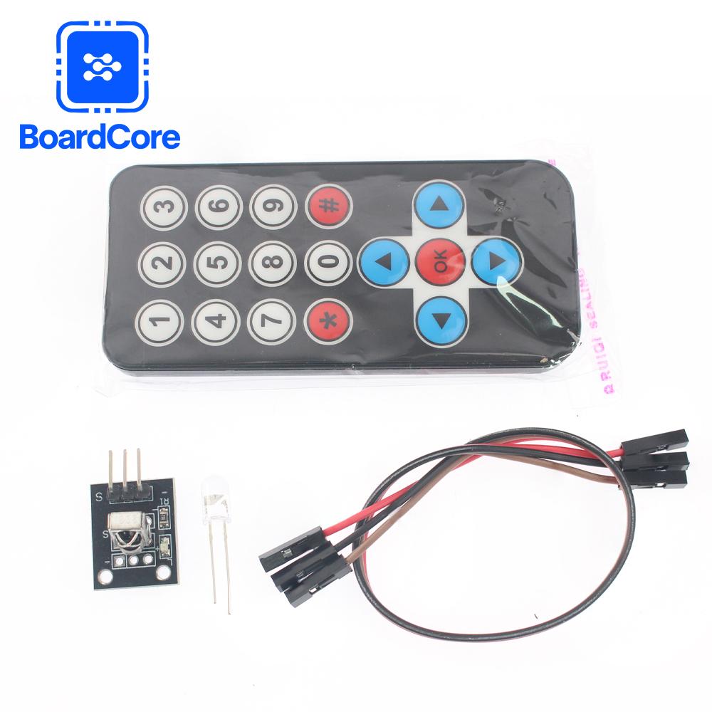 1set HX1838 IR Remote Control Module Kit Wireless IR Receiver Module HX1838  Kit Smart Electronics for Arduino Raspberry Pi