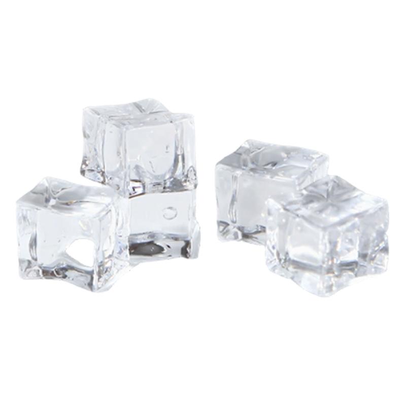 

5Pcs Photography Props Fake Ice Cubes Acrylic Props Ice Cubes For Wedding Cocktail Party Decorations 1